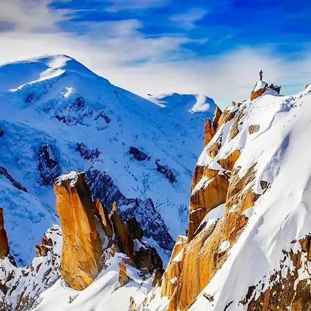 Daire Chamois Blanc Terrasse - A Haven Near Aiguille Du Midi *